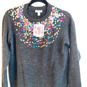 NWT Nordstrom 1901 Girls! Sequined Sweater XL/14-16